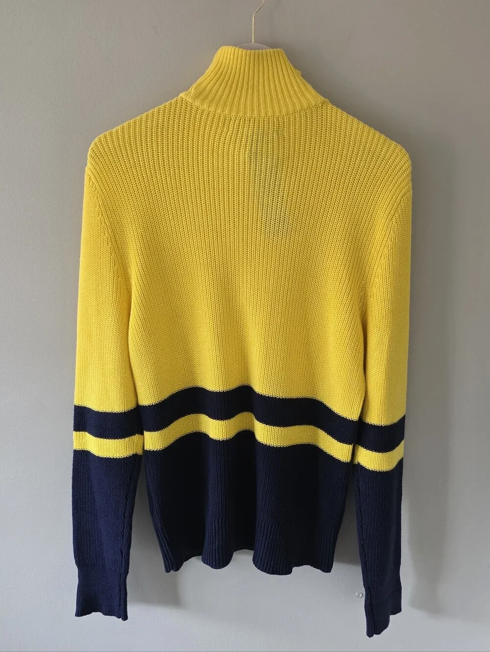 NWT Lauren Active Ralph Lauren M Soft Ribbed Knit Quarter-Zip Sweater Old Money